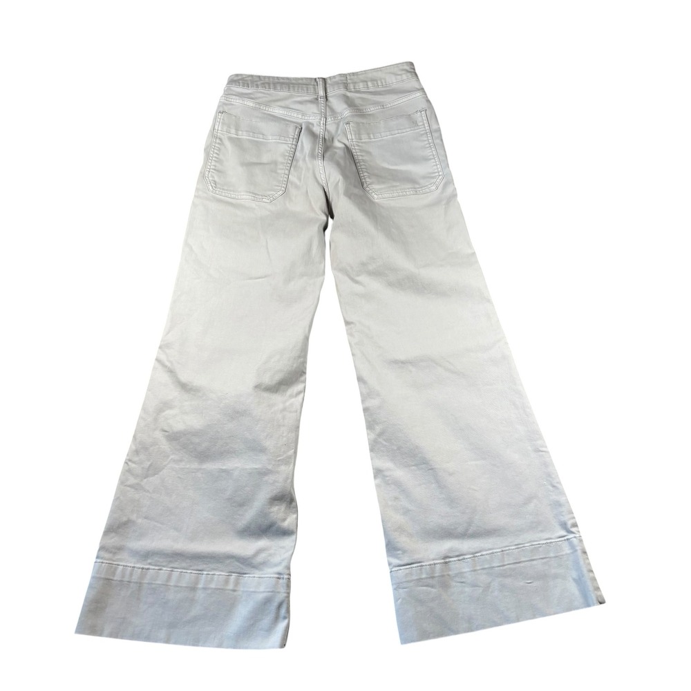 Pilcro Wide Leg Pants Womens 31 Gray Flare Utility Boho festival Anthropologie - Picture 3 of 9